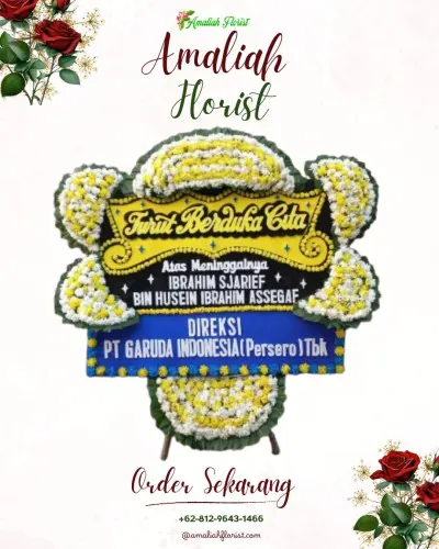Papan Bunga Duka di Cawitali